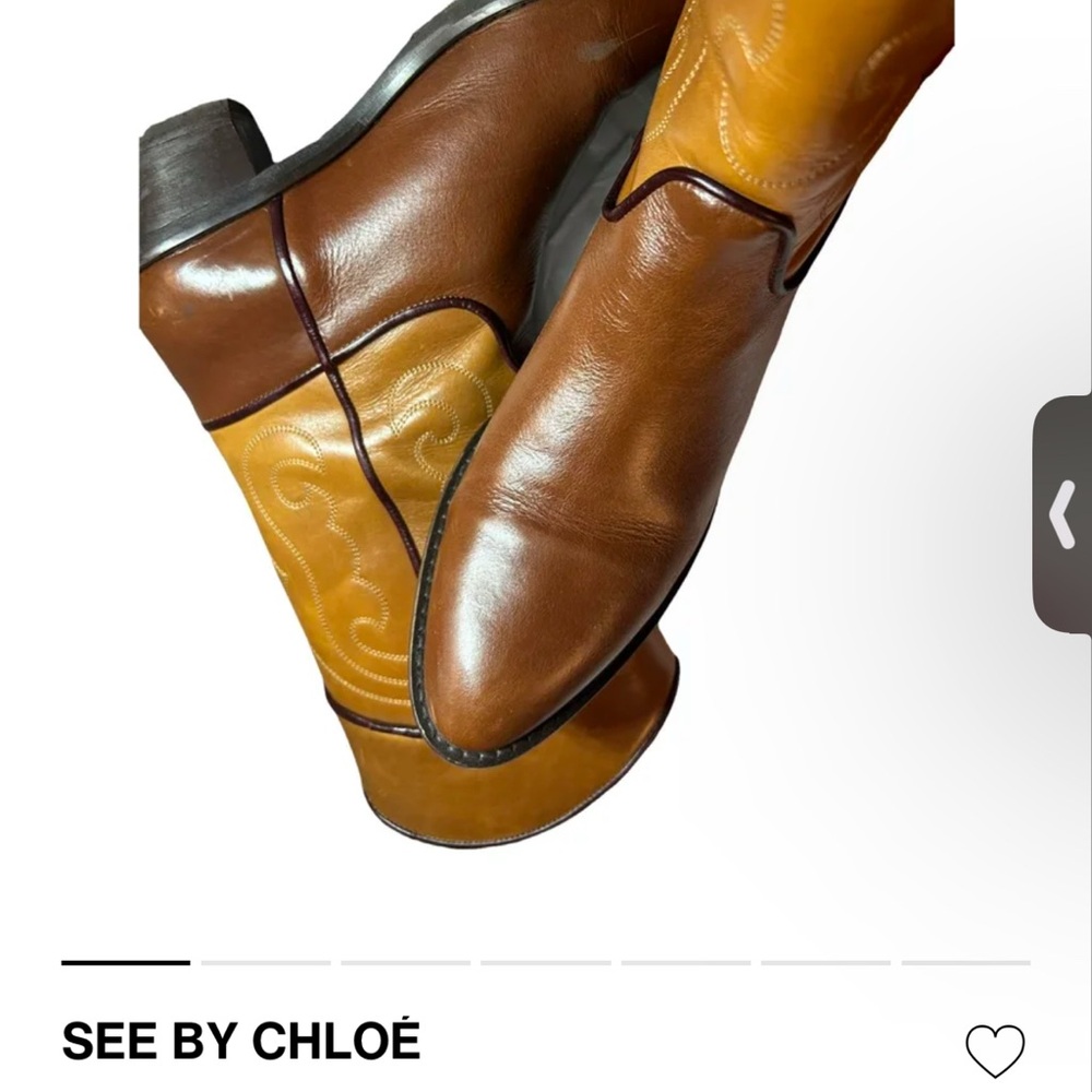 See By Chloe Men's Brown Leather Boots